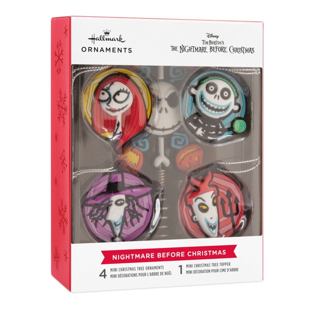 Mini Disney Tim Burton's Nightmare Before Christmas Hallmark Topper/Ornaments